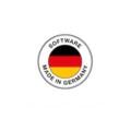 Software Made in Germany Badge mit deutscher Flagge